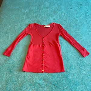 Salmon Colored Women’s Maternity Cardigan